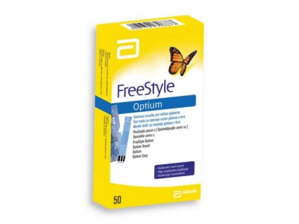 Testovací proužky FreeStyle Optium - 50 ks
