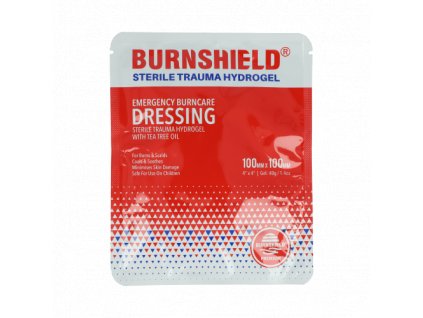 BURNSHIELD Hydrogel rouška na popáleniny  - 10x10cm