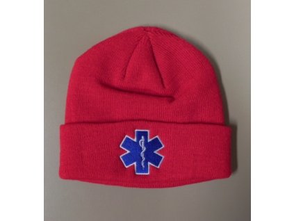 Čepice kulich - hvězda života - červená