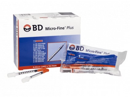 Inzulinová stříkačka BD Micro-Fine 100 I.U./1ML - 10ks