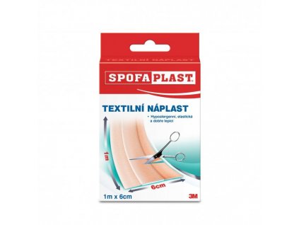Spofaplast - Náplast textilní elastická 6cm x 1m