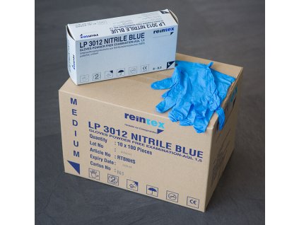 Vyšetřovací rukavice Nitril Blue - modré