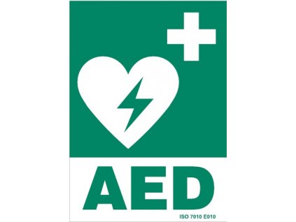samolepka AED