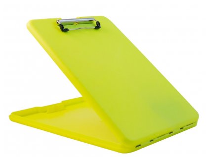 Plastové desky Plastic clipboard SlimMate - neonově žluté