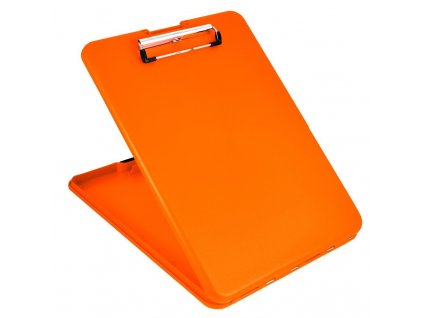 Plastové desky Plastic clipboard SlimMate - neonově oranžové