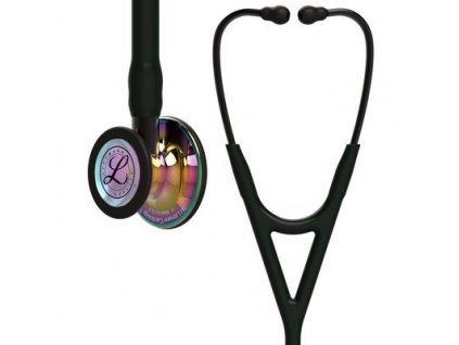 cardiology iv 6240 high polish rainbow finish black tube smoke stem and smoke headset