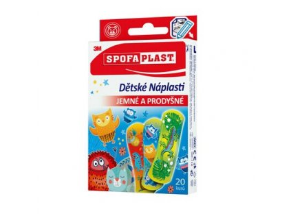 spofaplast 116 decorated bandages 72 mm x 25 mm 20 pack clip