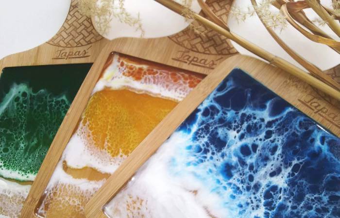 How to make pictures and seashores from epoxy resin