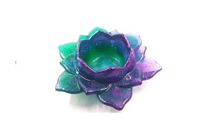 How to make a candle holder from epoxy resin