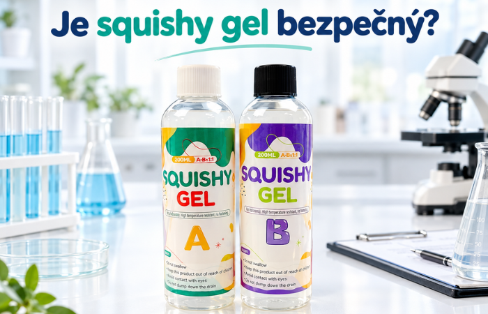 Je squishy gel bezpečný? Odpovídáme s bezpečnostním listem v ruce