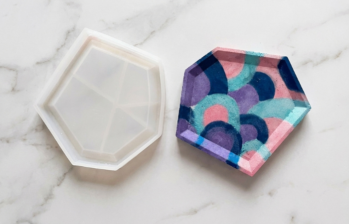 Zložitejšie vzory v minerálnej živici NatuResin