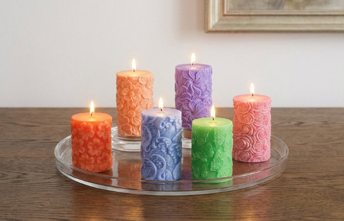 How to make a candle in a silicone mold