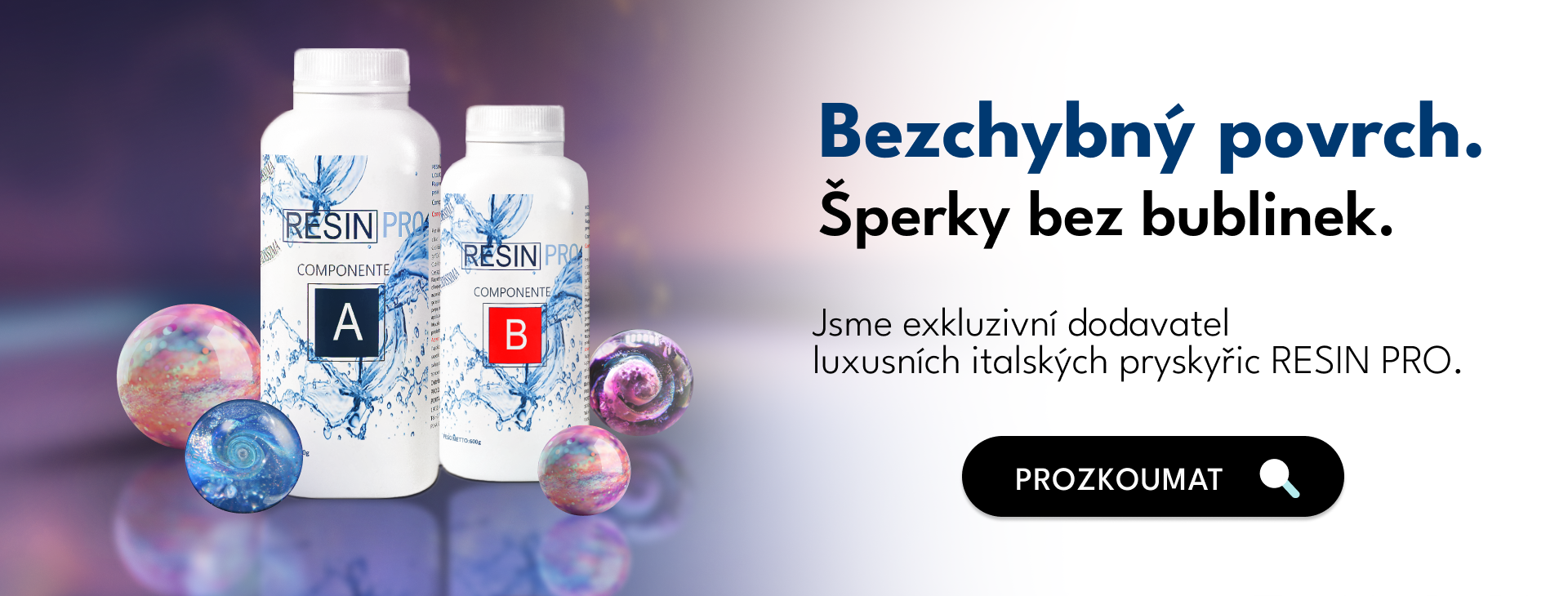 Bezchybný povrch. Šperky bez bublinek.