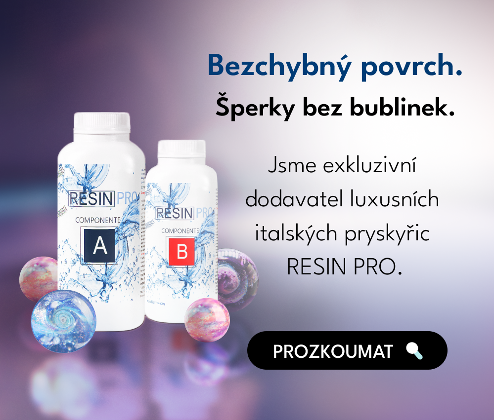 Bezchybný povrch. Šperky bez bublinek.