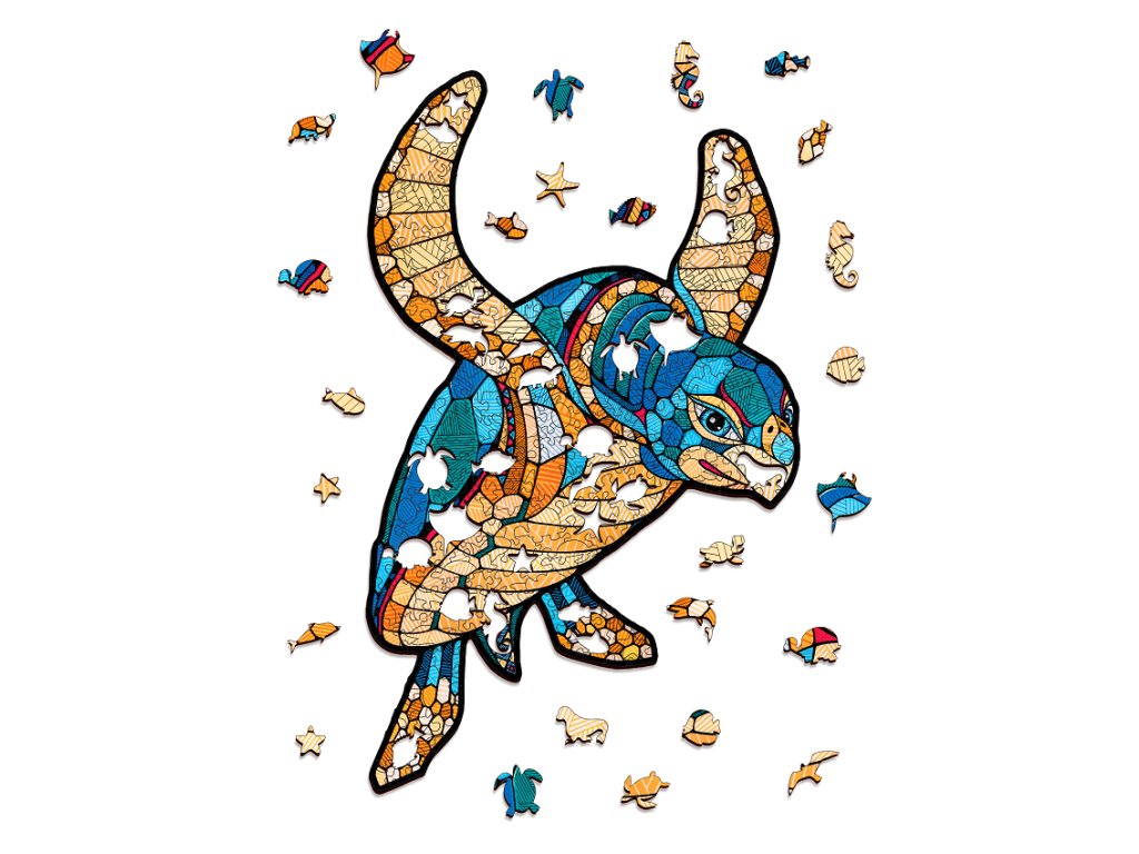 želva puzzle