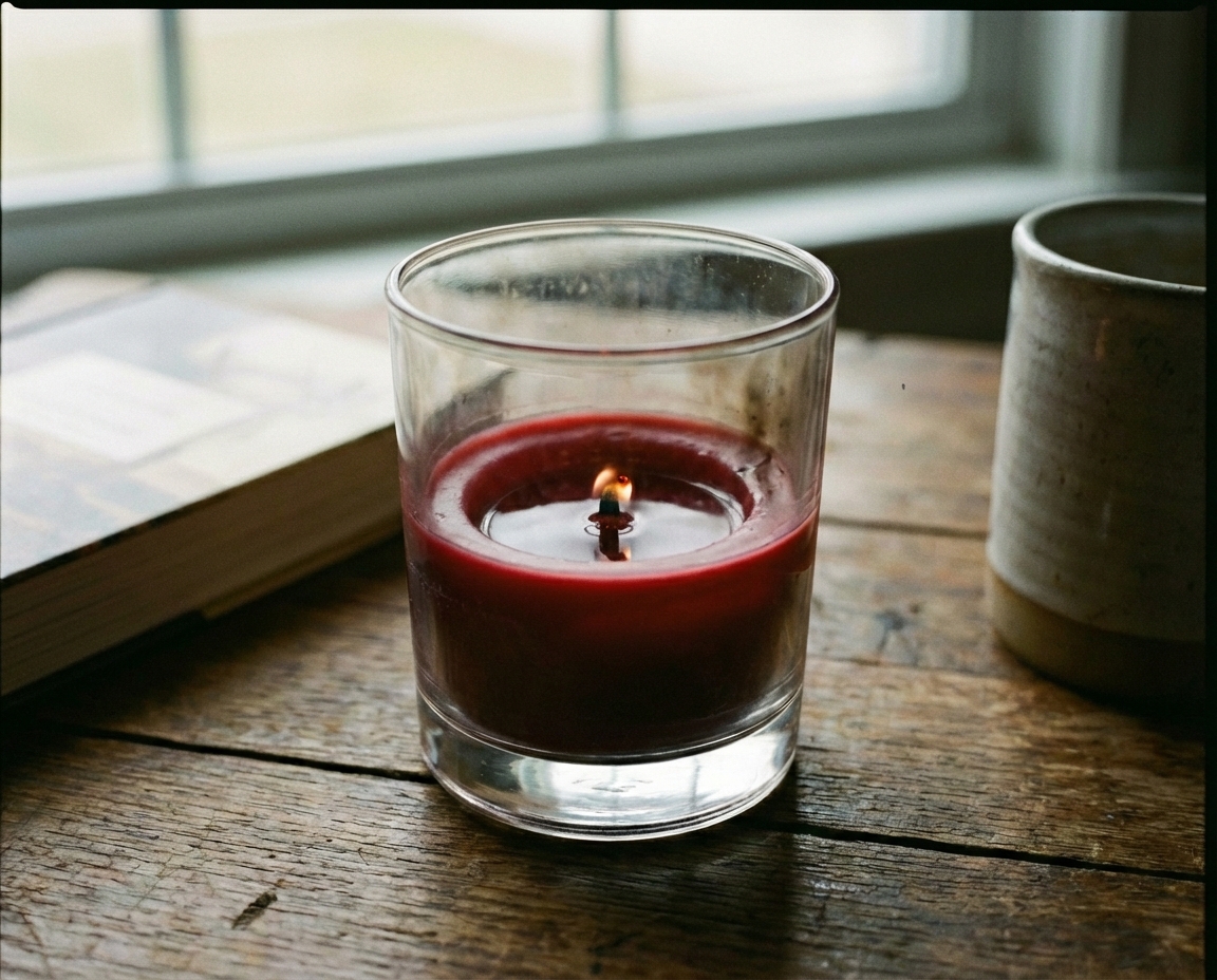 Zkomírající plamínek u svíčky