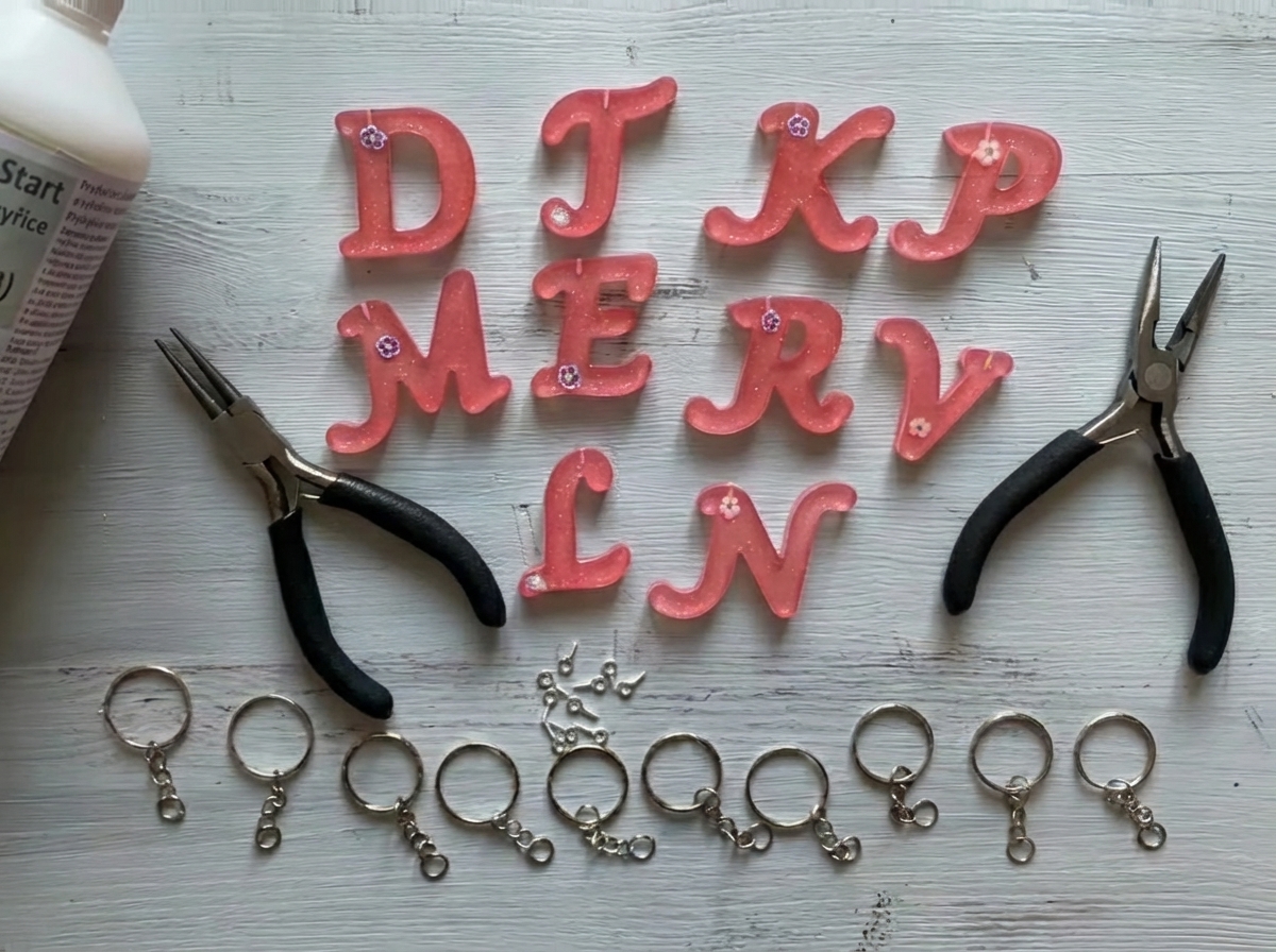 Pomôcky na dokončenie kľúčeniek