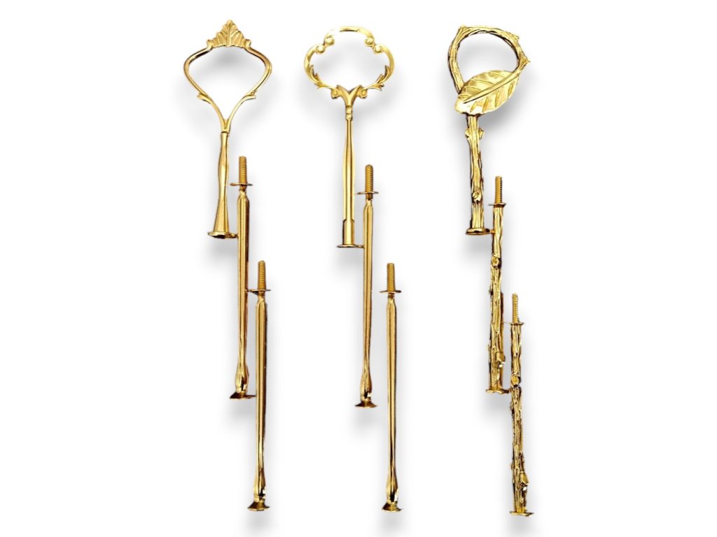 Mittelstab zur Herstellung eines Servierständers, gold