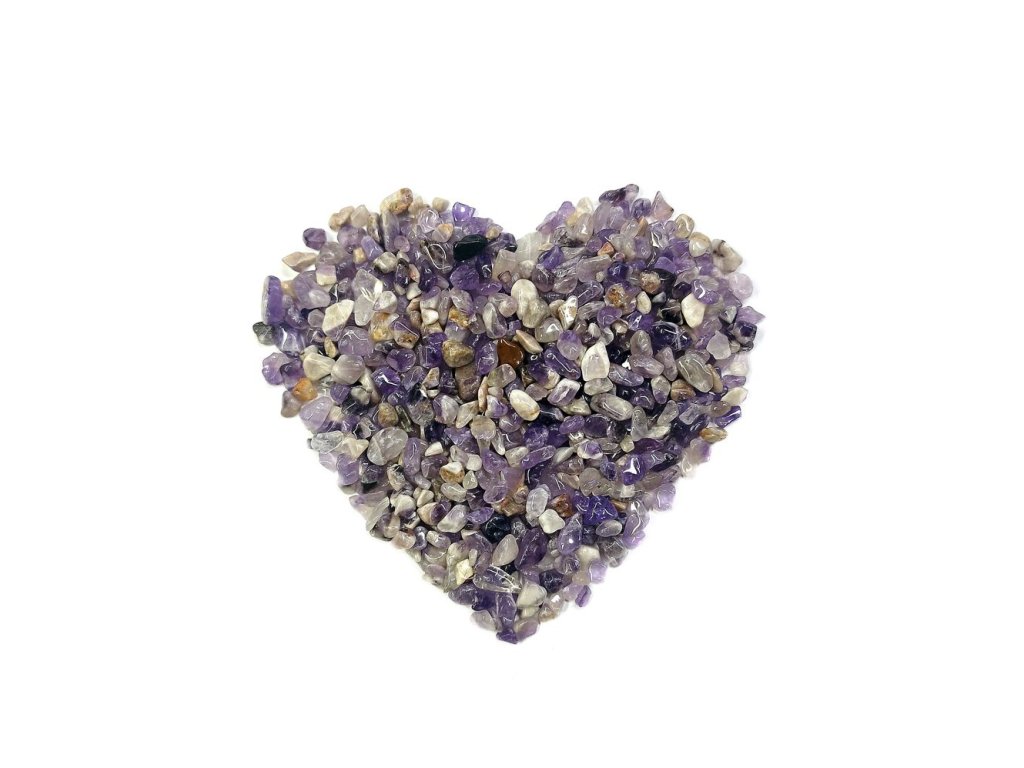 Natürliche getrommelte Mineralien – Amethyst 3–12 mm