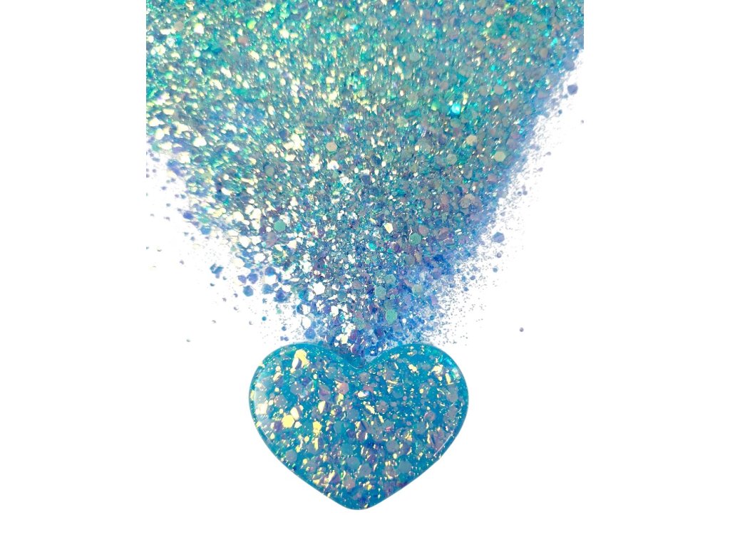 Holografischer Glitzer für Epoxidharz 10 g – Hellblau