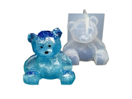 Silikonform für Epoxidharz - Teddybär 3D