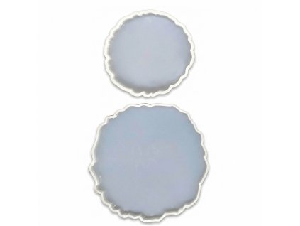 Silikonové formy – podtácky achát kulatý