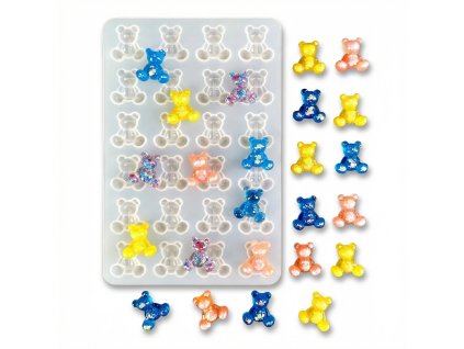 Silikonová forma – medvídci 24 ks