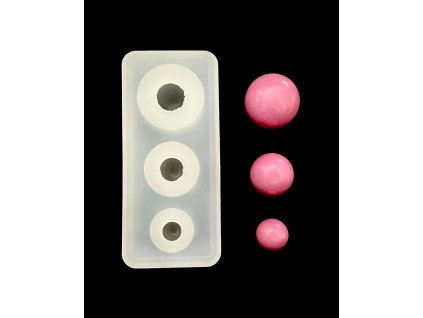 Silicone mold for epoxy resin - balls