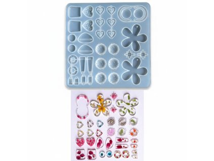Silikonová forma – přívěsky a náušnice