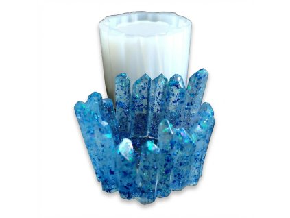 Silikonová forma – svícen krystaly