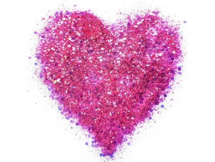 Holografické glitrové třpytky do pryskyřice 20 g – růžové