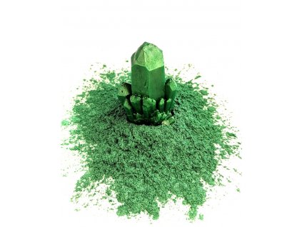 Metalický prášek do pryskyřice - zelený