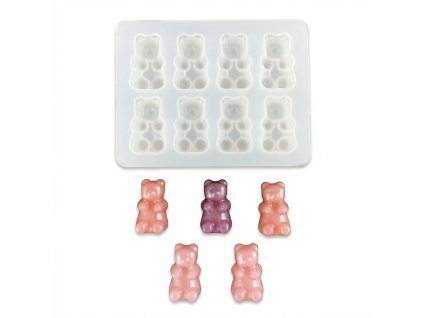 Silikonová forma – medvídci 8 ks