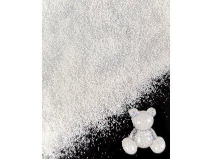 Třpytky glitrové do pryskyřice 10g - bílé
