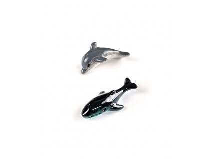 Dekorace do pryskyřice – velryba a delfín