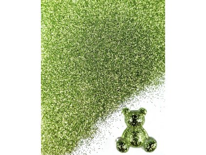 Třpytky glitrové do pryskyřice 10g - olivové