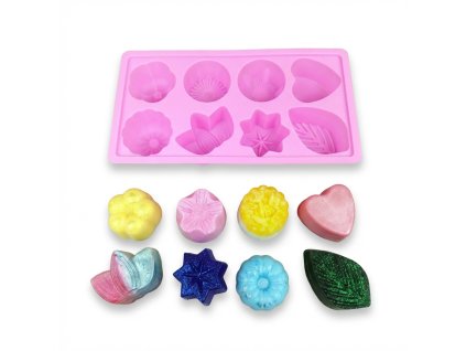 Silikonová forma na výrobu mýdla – květy