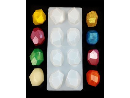 Silikonform für Epoxidharz - Kristalle