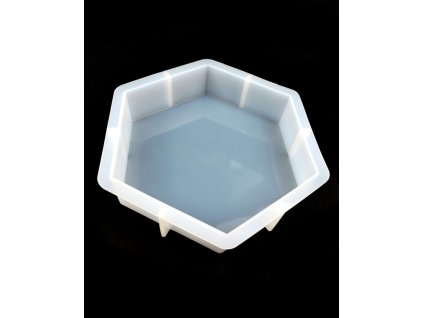 Silicone mold for epoxy resin - large hexagon
