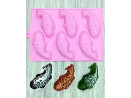 Silicone mold for making soap - carp