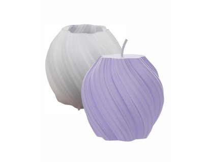 Silikonová forma na svíčku - koule se spirálou