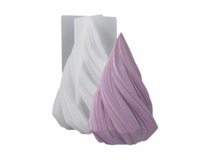 Silikonová forma na svíčku - stromeček se spirálou