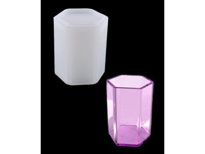 Silicone mold for epoxy resin - vase / pencil stand