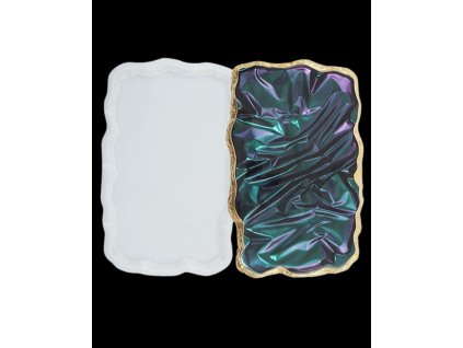Silicone mold for epoxy resin - rectangular agate