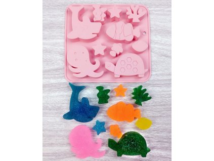 Silicone Mould for Soap Making – Small Sea Creatures