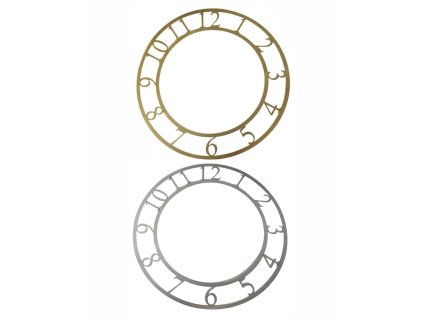 Nalepovací zrcadlový ciferník na hodiny z pryskyřice – arabská čísla