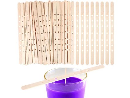 Dřevěný držák knotu se sedmi otvory