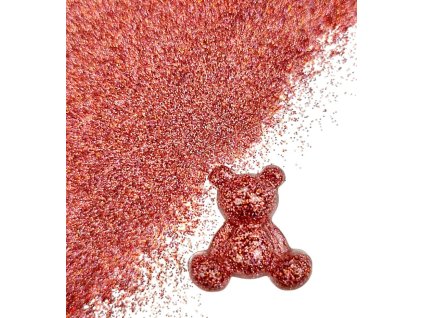 Třpytky glitrové do pryskyřice 20 g – korálové