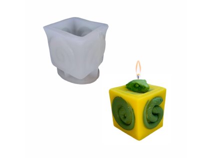 Silikonová forma – kostka s hadem