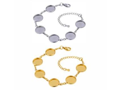 Kovový náramek s lůžky